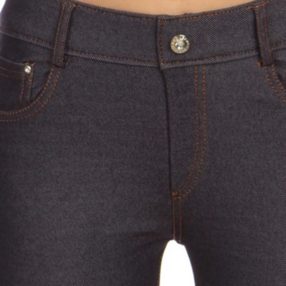 Basic Navy Blue Full Length Jeggings - Picture 3 of 6